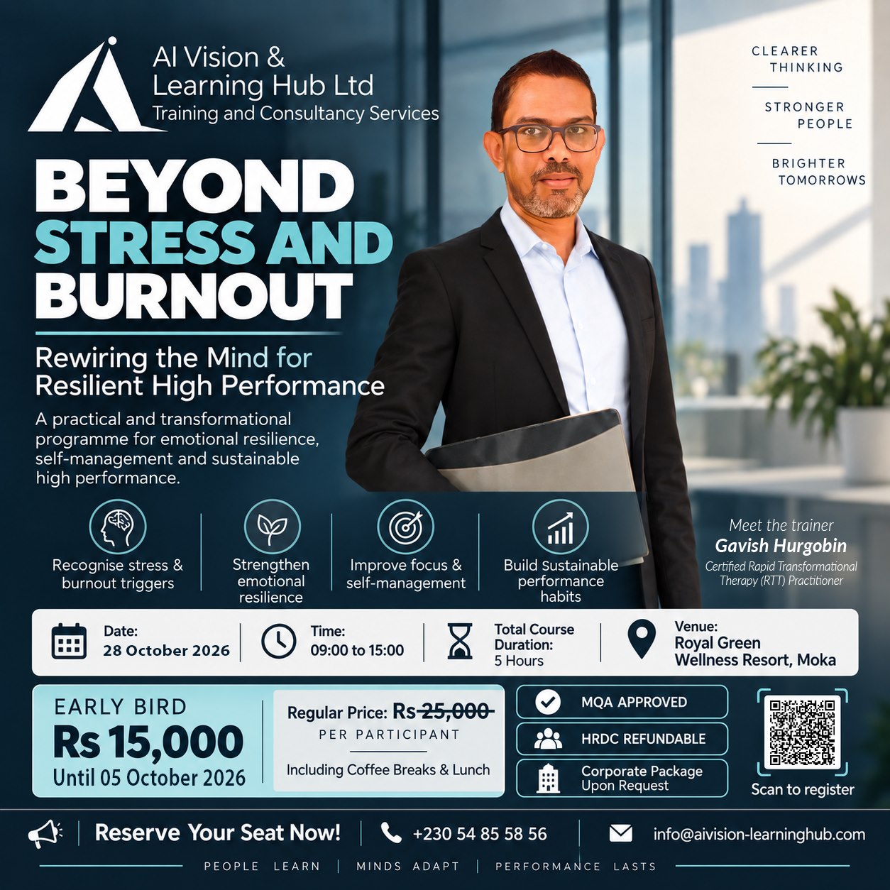 Beyond Stress and Burnout, 28 October 2026